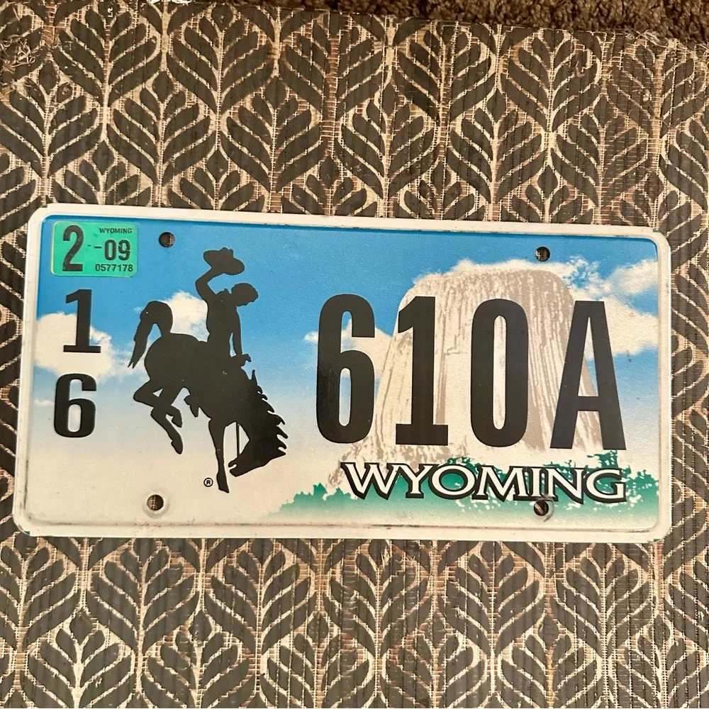 Wyoming License Plate